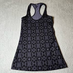 Lululemon Top Womens 4 Black Grape Mini Prisma Nightfall Cool Racerback Tank Top